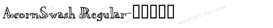 AcornSwash Regular字体转换